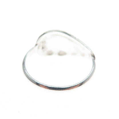 925 Sterling Silver Vintage Angel Wing Ring Size 4