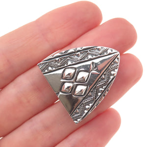 Jeremy Delgarito Navajo Old Pawn 925 Sterling Silver Vintage Tribal Belt Tip