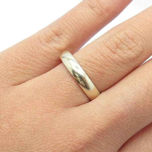 925 Sterling Silver Classic Band Ring Size 7.25