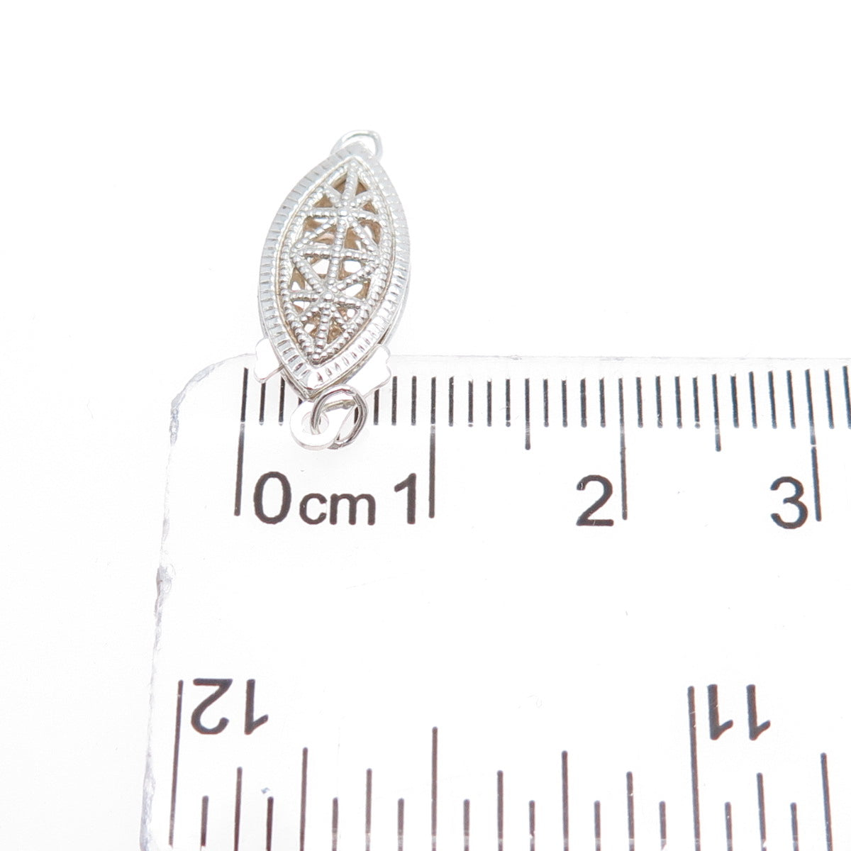 925 Sterling Silver Vintage Bracelet / Necklace Hook Box Lock Clasp