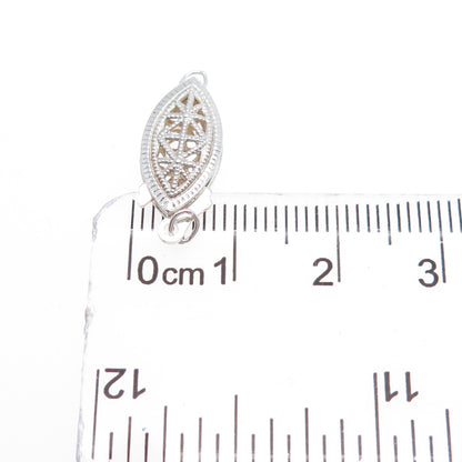 925 Sterling Silver Vintage Bracelet / Necklace Hook Box Lock Clasp