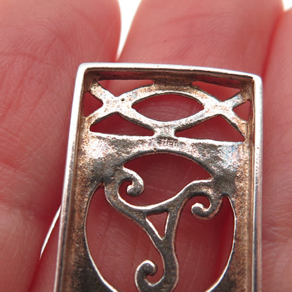 925 Sterling Silver Vintage Celtic Triskelion Charm Pendant