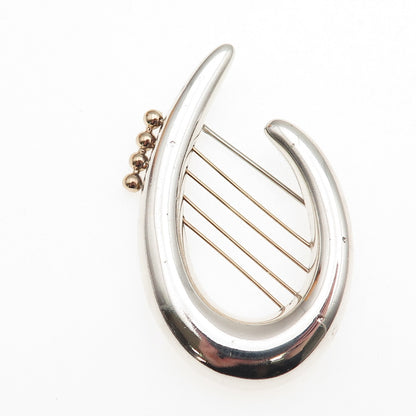 Rachel Gera Sterling Silver & 14K Gold Hadassah Keepers of the Gate Pin Brooch
