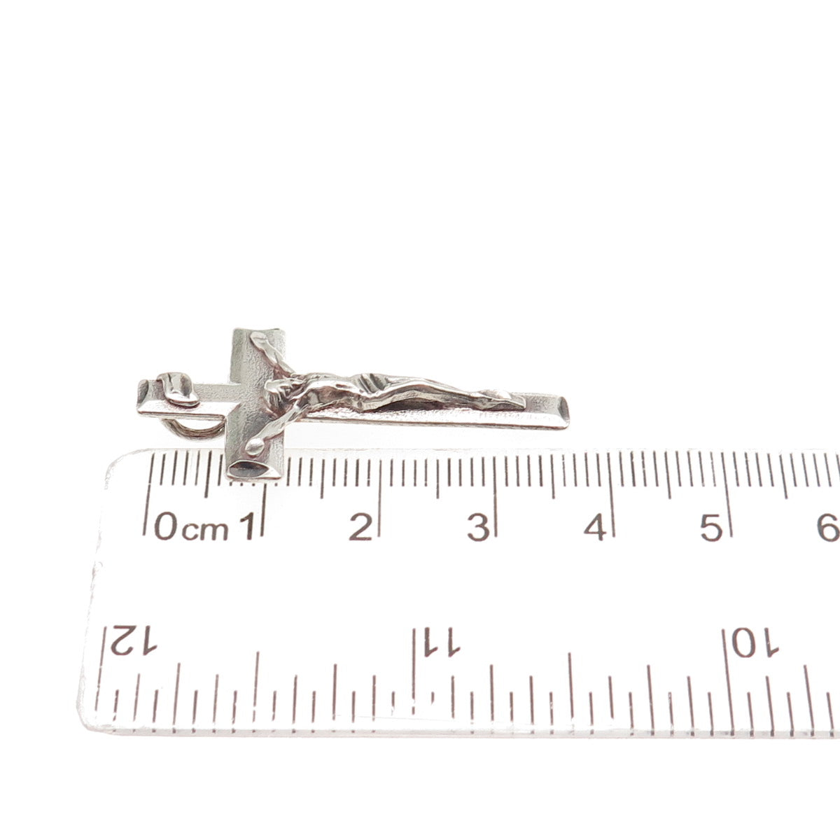 Lisa Lee Creations Sterling Silver Vintage Crucifix Cross Slide Charm Pendant