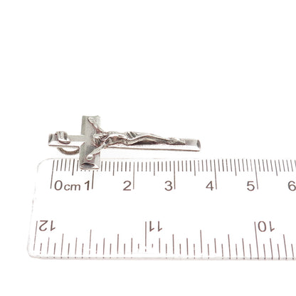 Lisa Lee Creations Sterling Silver Vintage Crucifix Cross Slide Charm Pendant
