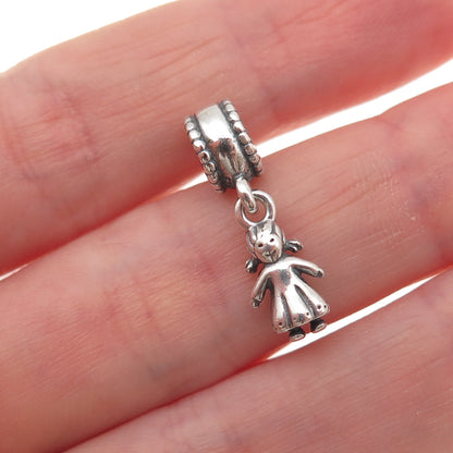 Pandora 925 Sterling Silver Little Girl Dangle Charm
