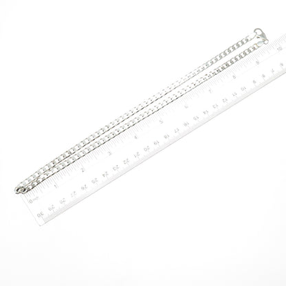 925 Sterling Silver Vintage Curb Chain Necklace 20"