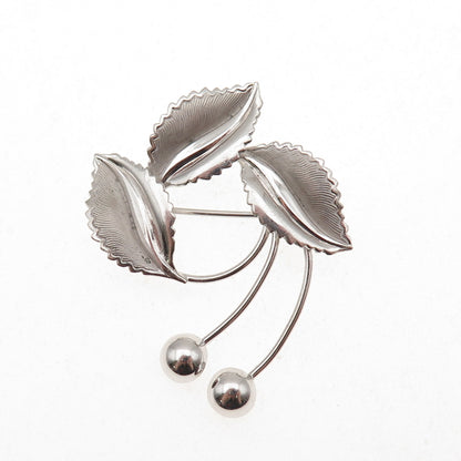 Curtis Curtman 925 Sterling Silver Vintage Floral Pin Brooch