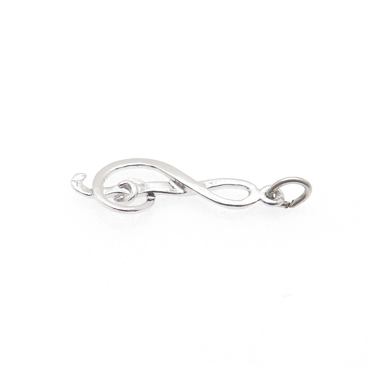 GRIFFITH & SONS CO. 925 Sterling Silver Vintage Treble Clef Charm Pendant