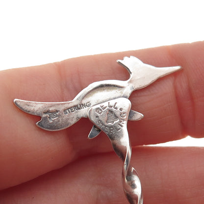 Bell Trading Post Old Pawn 925 Sterling Silver Vintage Roadrunner Coffee Spoon