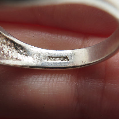 925 Sterling Silver Radiant-Cut C Z Engagement Ring Size 7