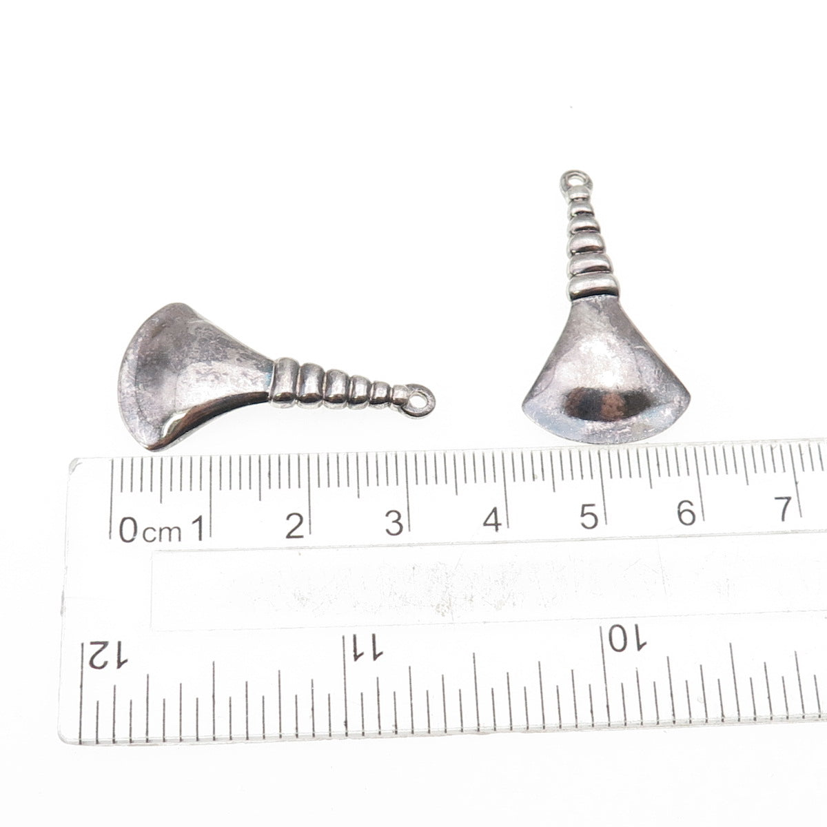 ROBERT LEE MORRIS 925 Sterling Silver Vintage Modernist Oxidized Jacket Earrings