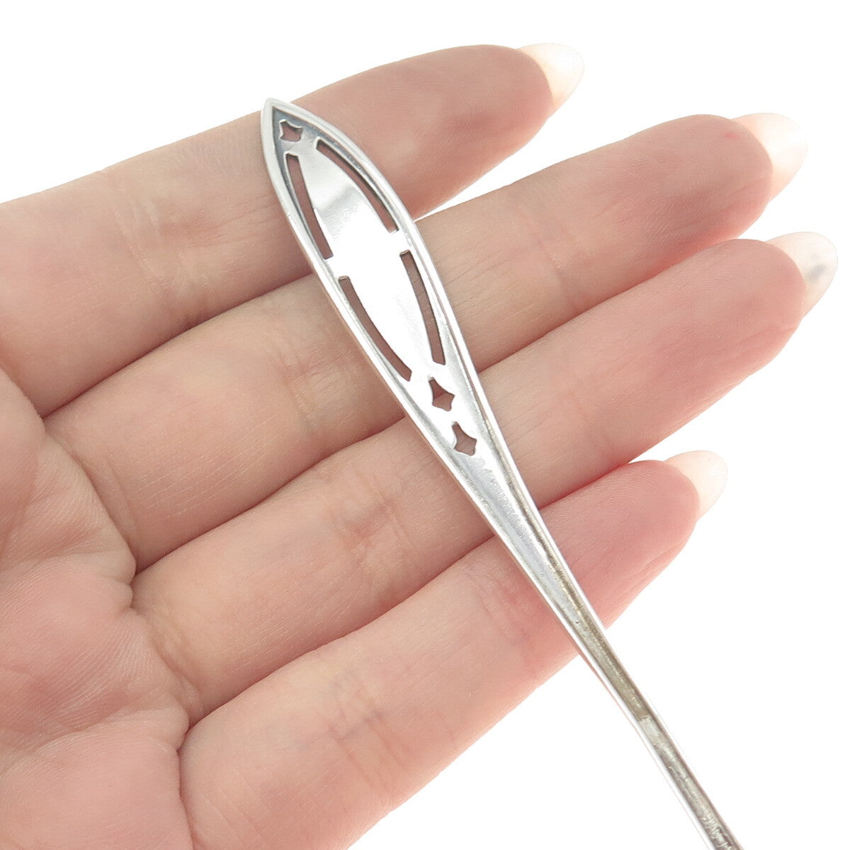 WEIDLICH 925 Sterling Silver Antique Art Deco WED2 Solid Piece Cream Ladle