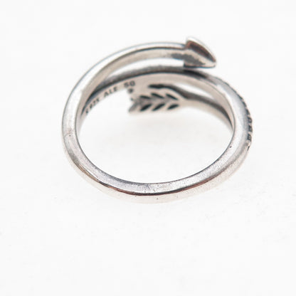 Pandora 925 Sterling Silver Round-Cut C Z Loved Sparkling Arrow Ring Size 5.25