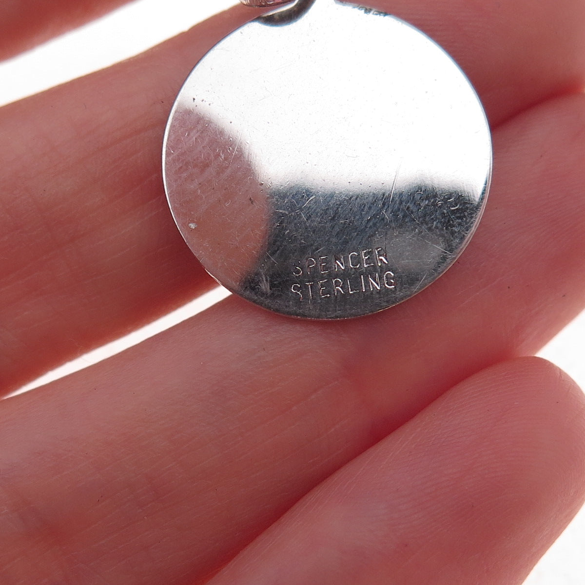 Spencer 925 Sterling Silver Vintage Sweet 16 Charm Pendant