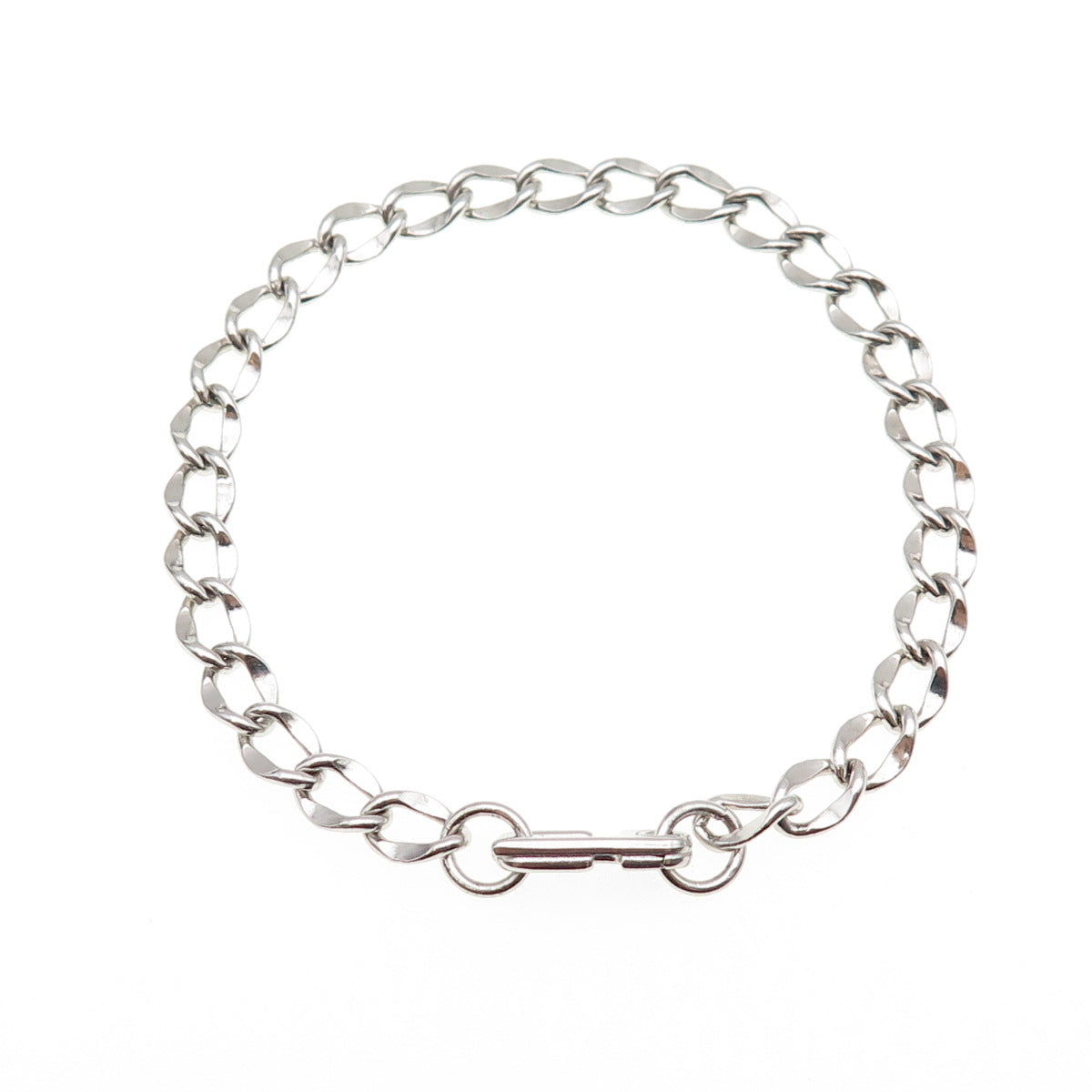 LGB BALFOUR 925 Sterling Silver Vintage Curb Link Bracelet 7"