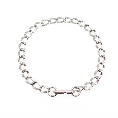 LGB BALFOUR 925 Sterling Silver Vintage Curb Link Bracelet 7"