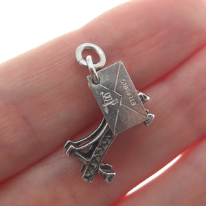 BELL TRADING POST 925 Sterling Vintage Mackinac Bridge Oxidized Charm Pendant