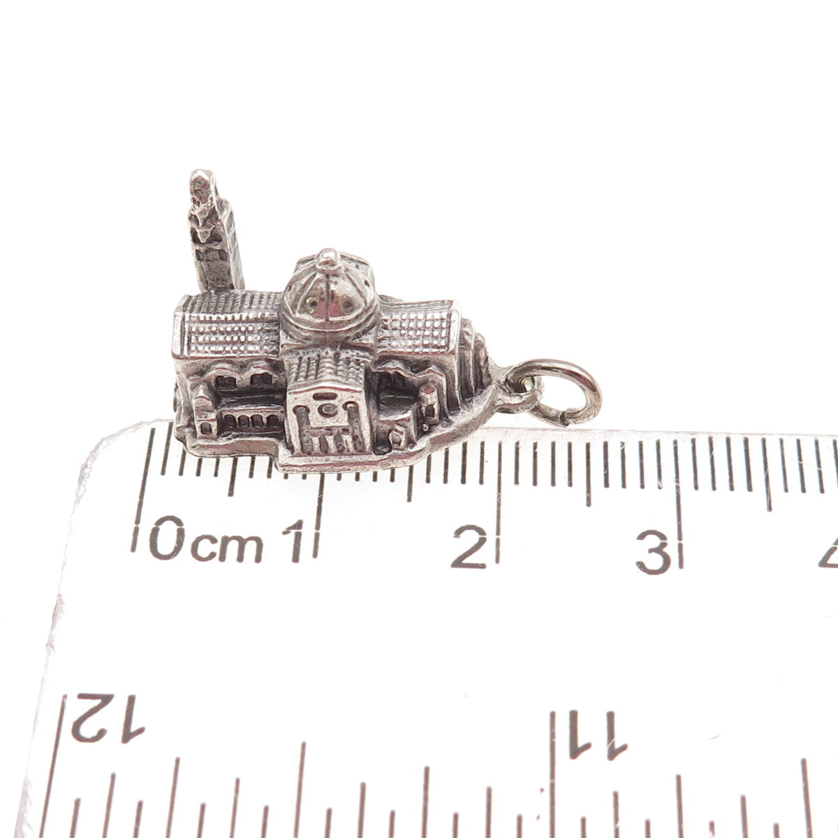 Creed Sterling Silver Vintage Basilica of the National Shrine 3D Charm Pendant