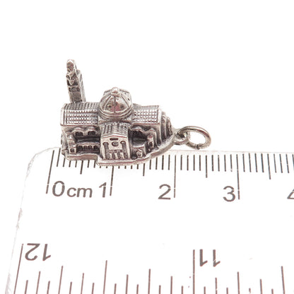 Creed Sterling Silver Vintage Basilica of the National Shrine 3D Charm Pendant