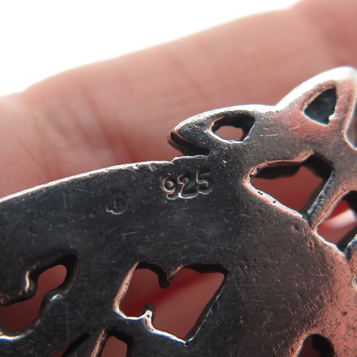 925 Sterling Silver Vintage Celtic Kells Oxidized Pendant