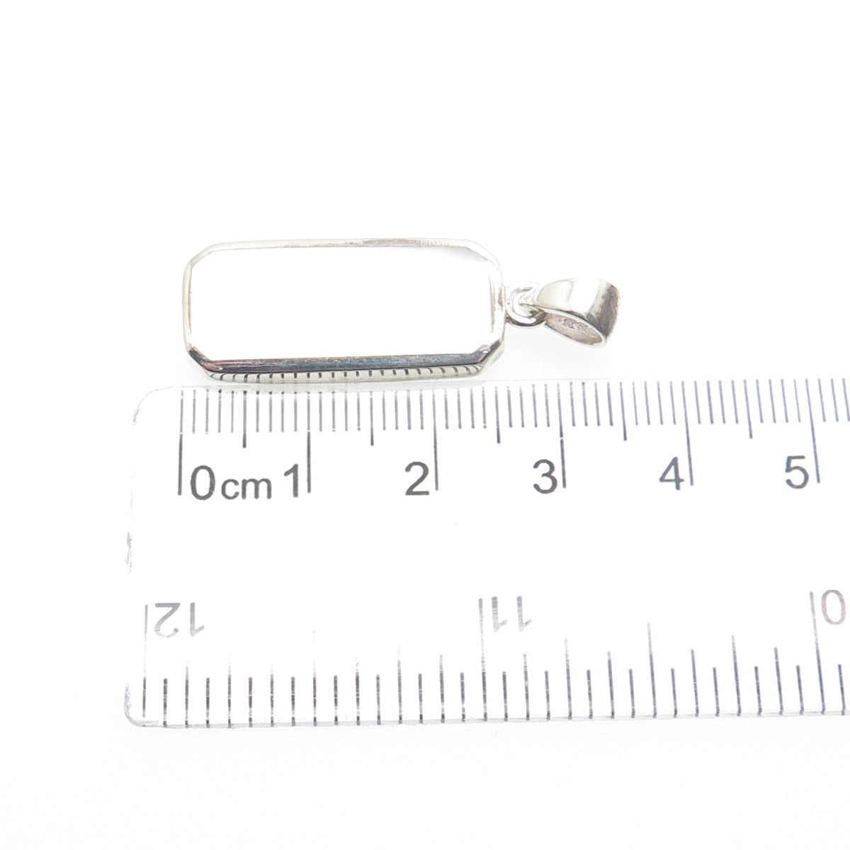 CHARLES WINSTON 925 Sterling Silver Vintage Real MOP Charm Pendant