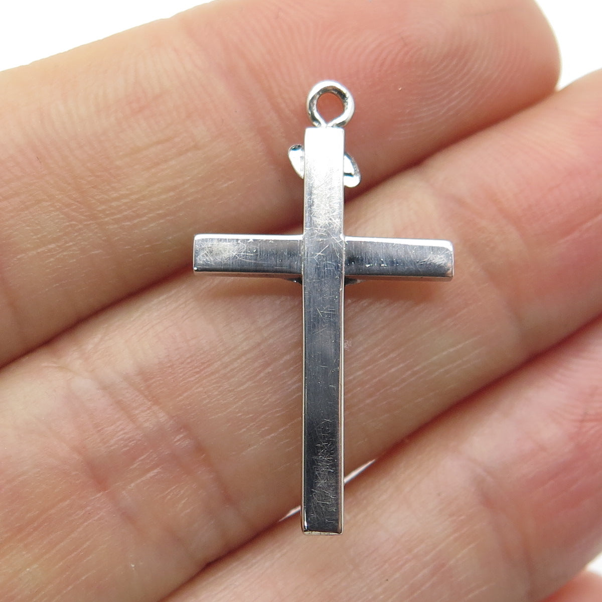 TRU-KAY 925 Sterling Silver Vintage Crucifix Cross Pendant