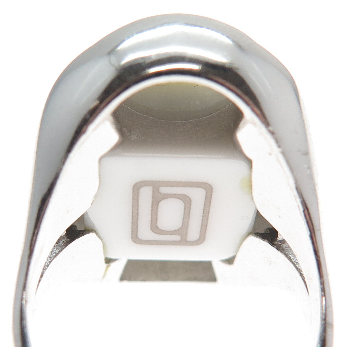 BLQ Basiq Jewelry 925 Sterling Silver Real Moonstone Statement Ring Size 7.75