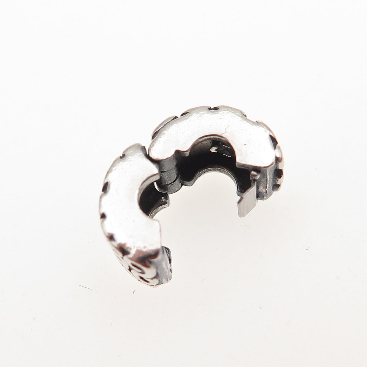 Pandora 925 Sterling Silver S Swirl Clip Charm