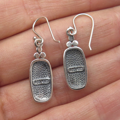 MWS Mark Wasserman Samara 925 Sterling Silver Vintage Roped Oxidized Earrings