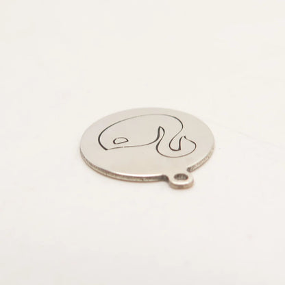 925 Sterling Silver USA Two In Town Swan Bird Charm Pendant