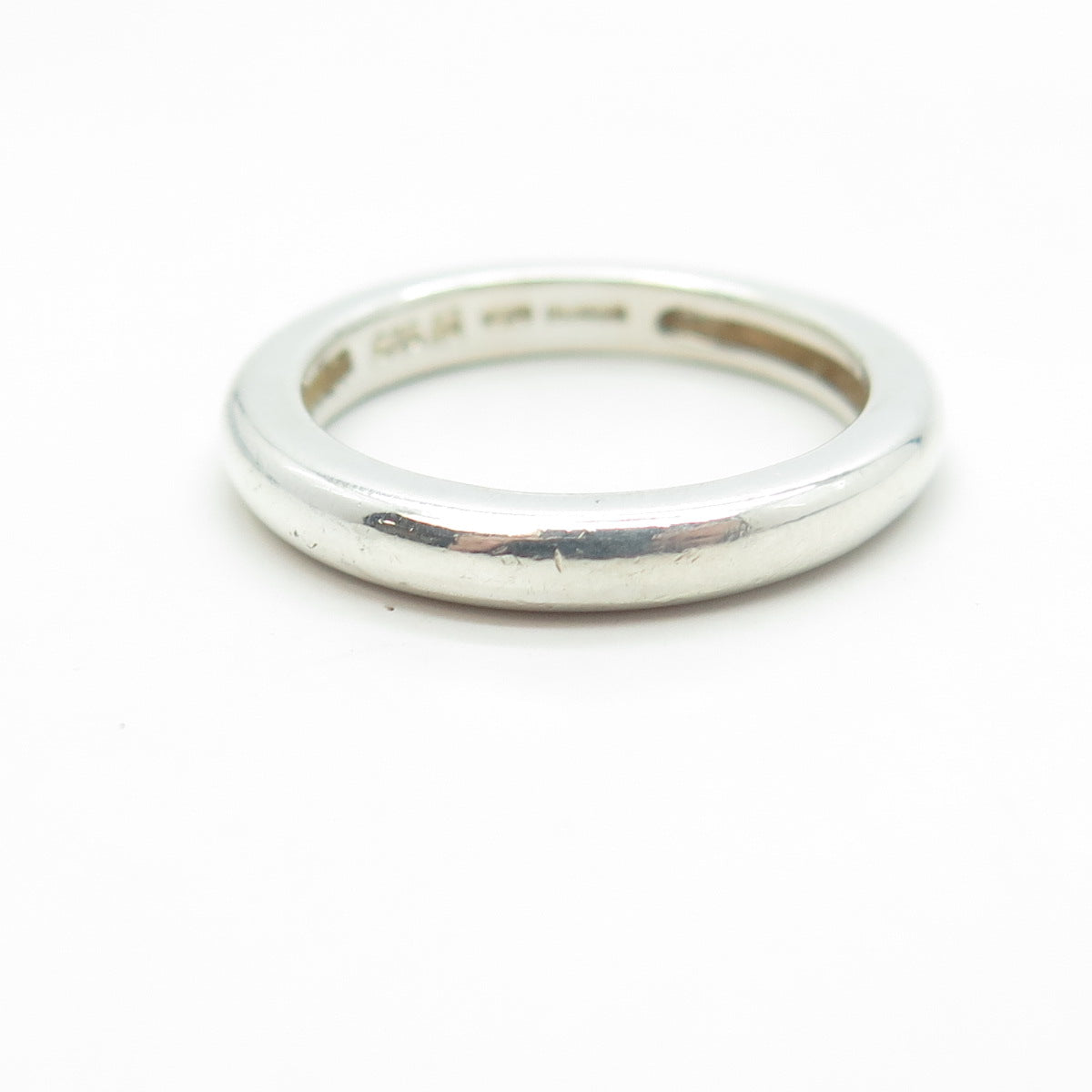 MICHELLE ALBALA 925 Sterling Silver Classic Wedding Band Ring Size 7