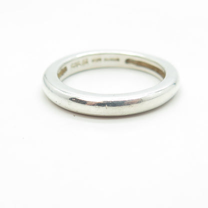 MICHELLE ALBALA 925 Sterling Silver Classic Wedding Band Ring Size 7