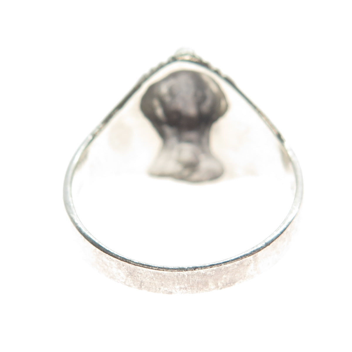 925 Sterling Silver Vintage Egyptian Pharaoh Ring Size 9.5