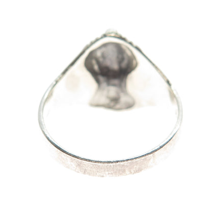 925 Sterling Silver Vintage Egyptian Pharaoh Ring Size 9.5