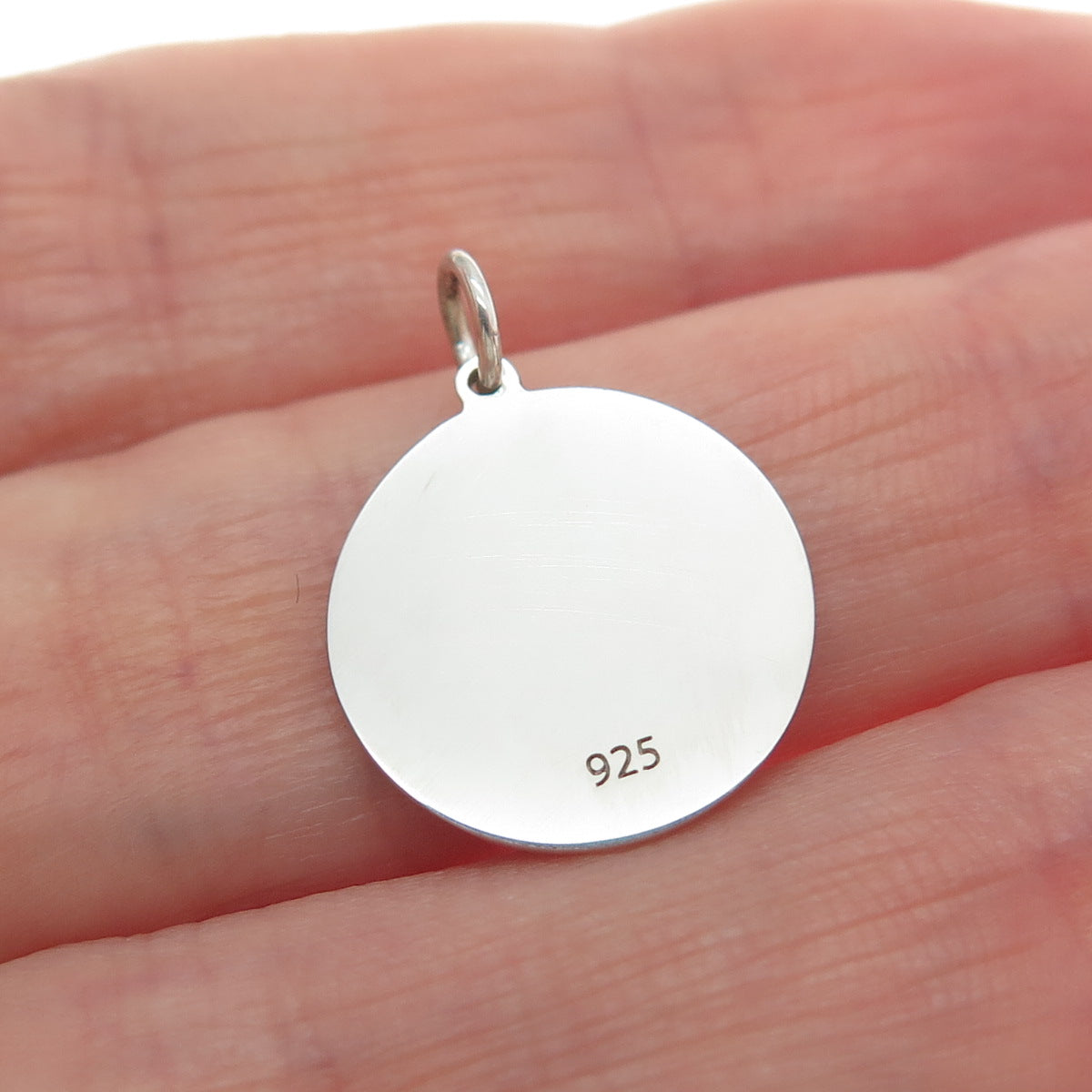 925 Sterling Silver Purple Pink Enamel Mom & Child Cat Heart Minimalist Pendant