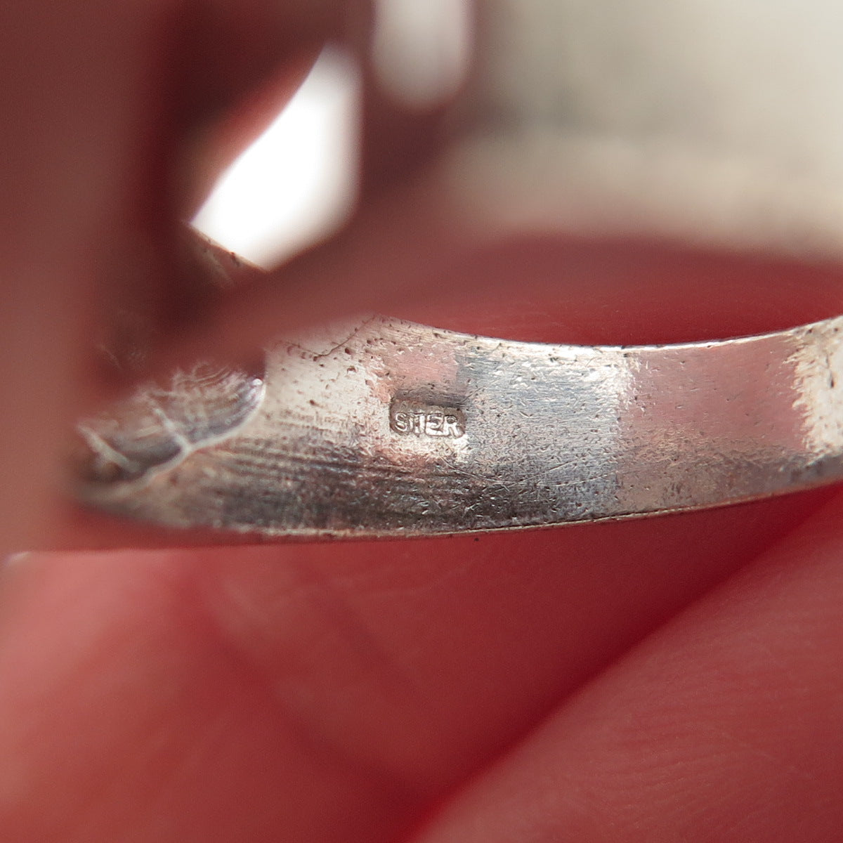 925 Sterling Silver Vintage Genice Name Ring Size 9.5