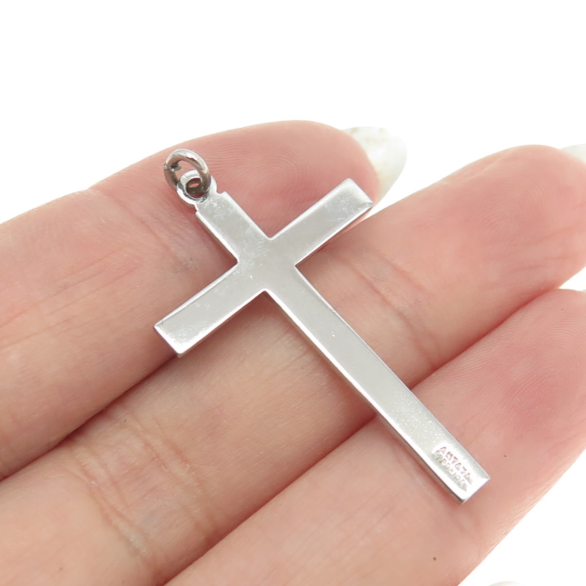 ANTAYA 925 Sterling Silver Vintage Cross Religious Charm Pendant