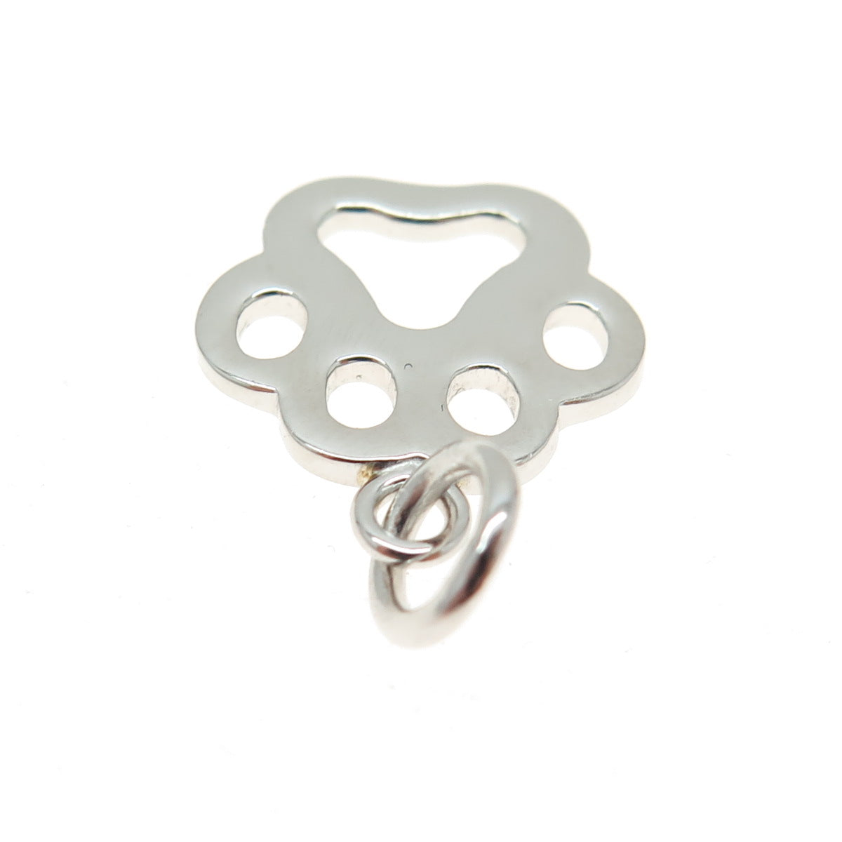 925 Sterling Silver Dog Paw Minimalist Charm Pendant