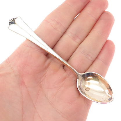 DAVID ANDERSEN 925S Sterling Gold Plated Vintage Norway Enamel Coffee Spoon