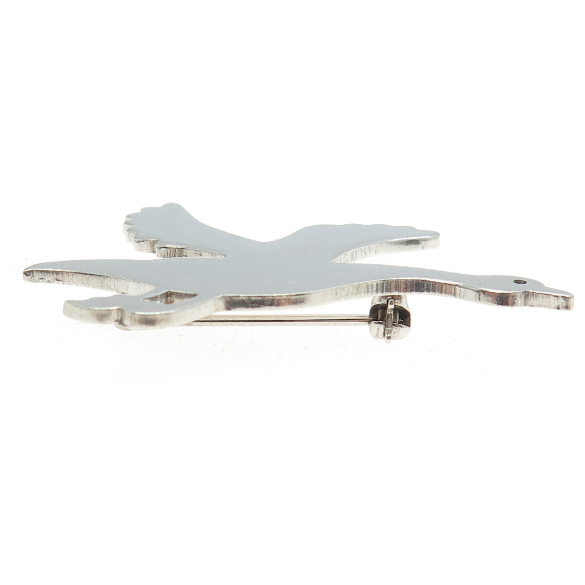 W. E. RICHARDS 925 Sterling Silver Vintage Flying Goose Pin Brooch