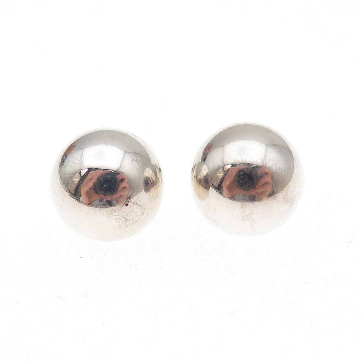 Tiffany & Co. 925 Sterling Silver Vintage HardWear 10mm Ball Stud Earrings