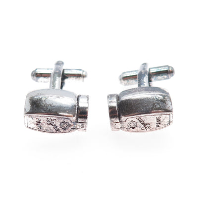 925 Sterling Silver Vintage Germany Langnese Honig Honey Oxidized Cufflinks