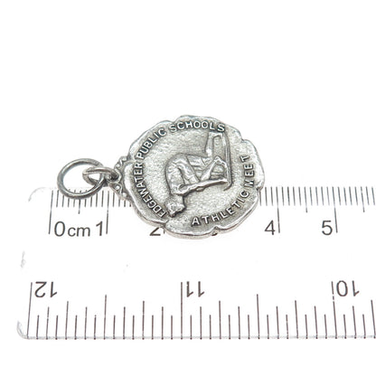 925 Sterling Silver Antique 1935 Edgewater Public Schools Athletic Meet Pendant