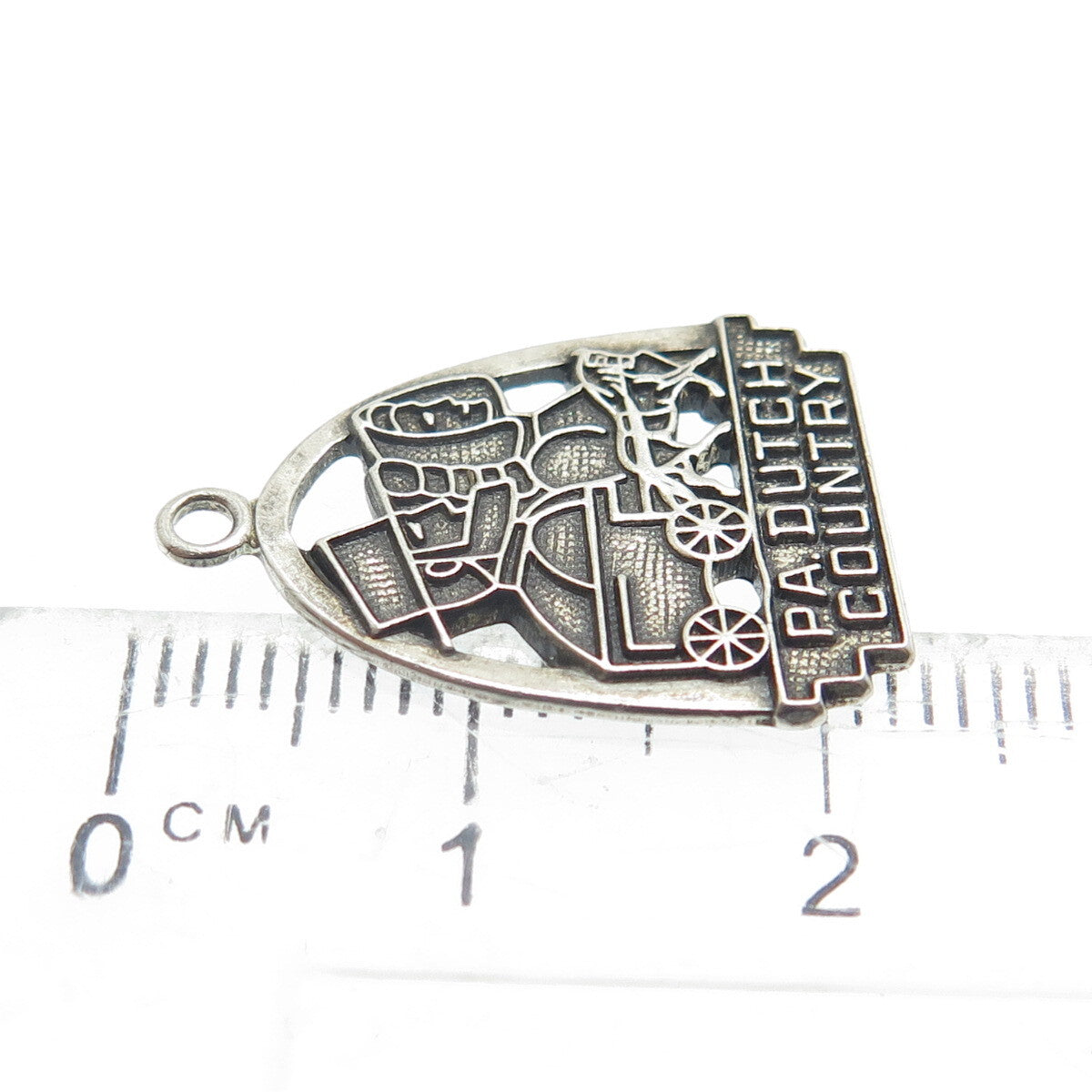 FORT INC. 925 Sterling Silver Vintage PA. Dutch Country Pendant