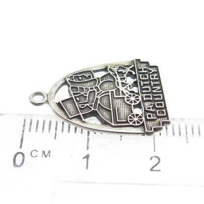 FORT INC. 925 Sterling Silver Vintage PA. Dutch Country Pendant