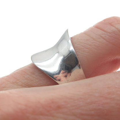 CHAPAL ZENRAY 925 Sterling Silver Vintage Modernist Ring Size 7.25