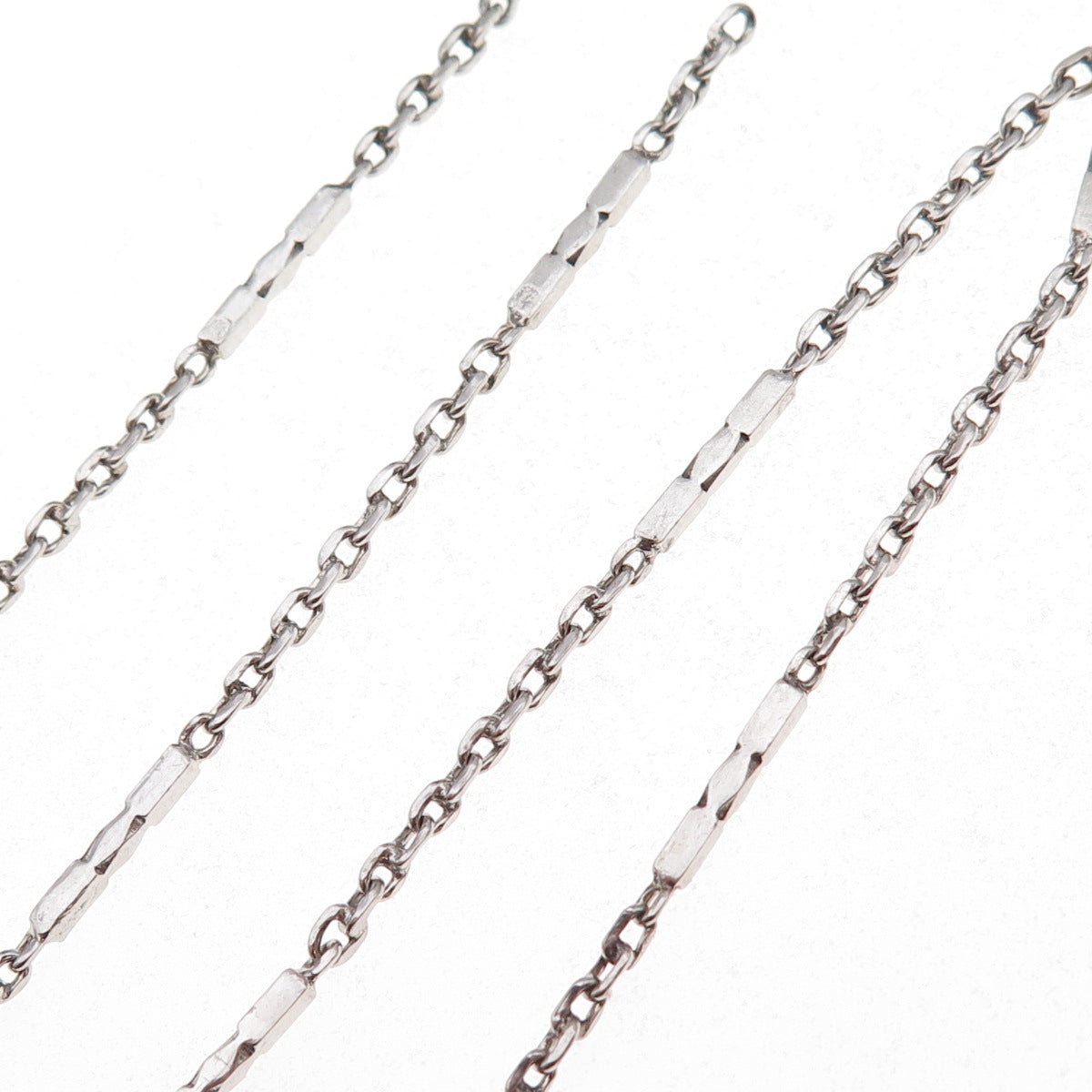 925 Sterling Silver Antique Art Deco Bar Cable Chain Necklace 14" (broken link)