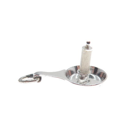 J.M. FISHER 925 Sterling Silver Antique Candle Charm Pendant