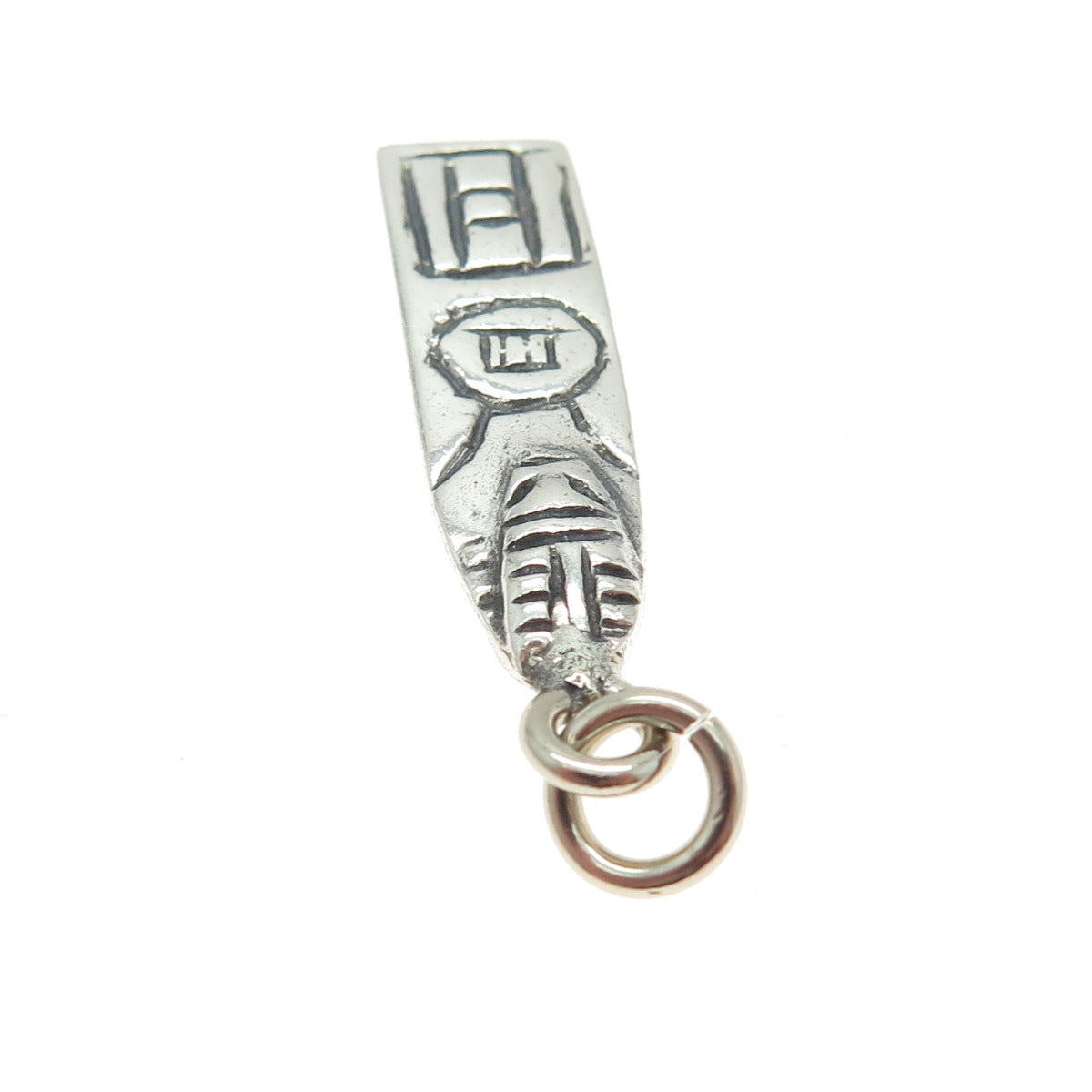 925 Sterling Silver Vintage Tribal Totem Pendant